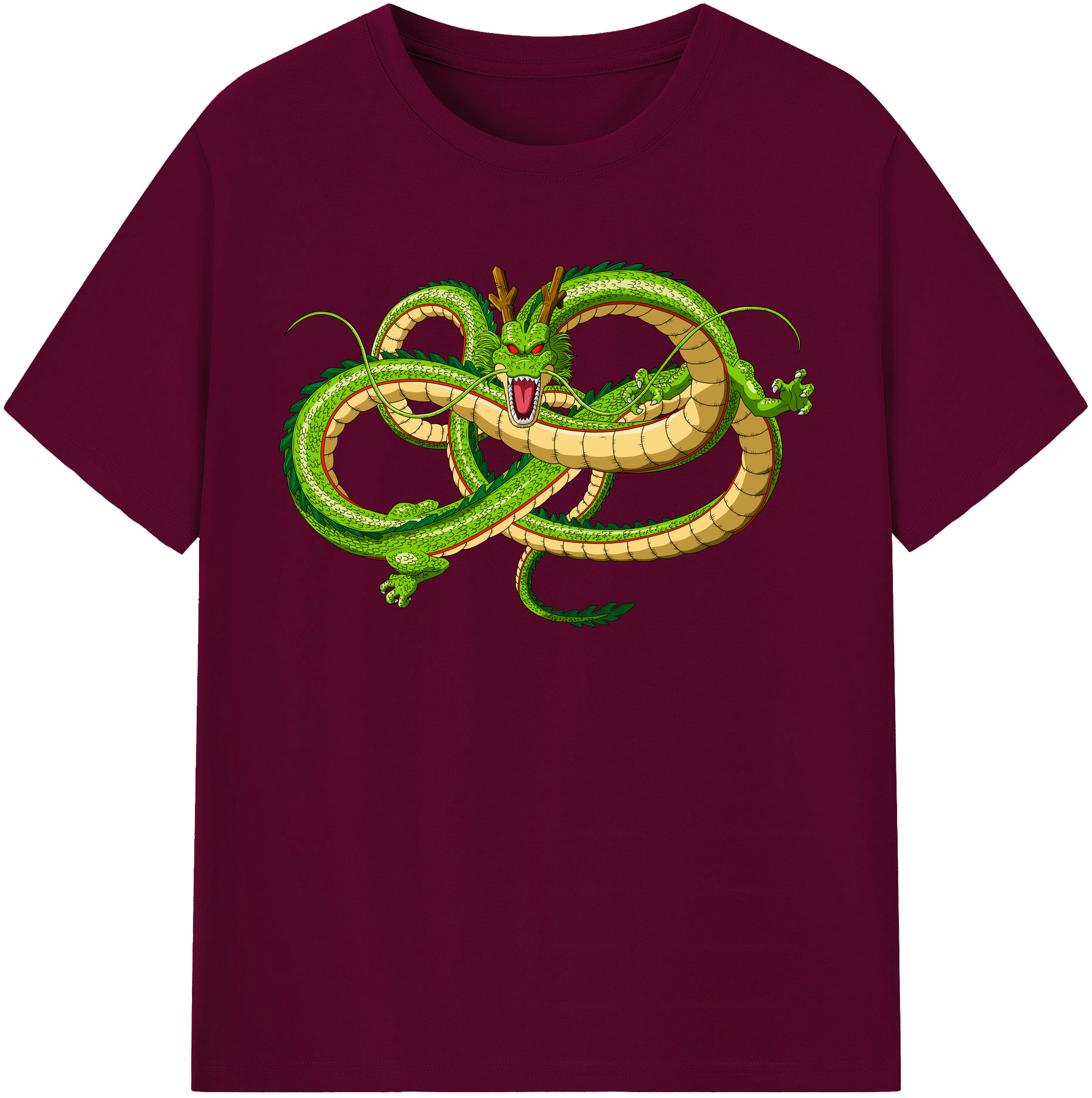 （画像用） ドラゴンボール 神龍 シェンロン DRAGON BALL Shenron レディースカジュアルプリントTシャツ（綿100％）